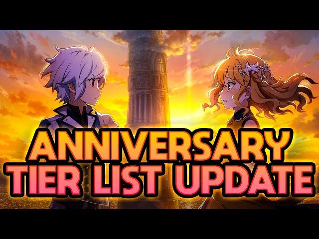 THE EASIEST TIER LIST UPDATE EVER! ANNIVERSARY TIER LIST IS HERE! | Danmachi Battle Chronicle