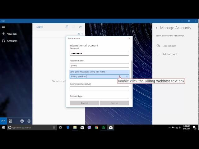 How to configure Zimbra on Windows 10 Mail