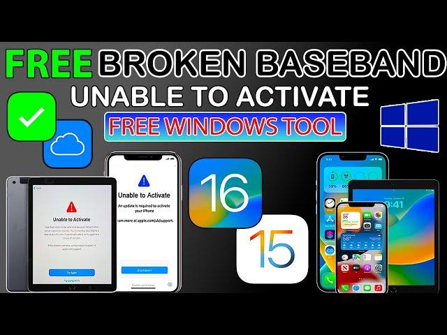  Free Broken Baseband Bypass on Windows iOS 16.7/15.7.9 | Fix Unable to Activate on iPhone/iPad