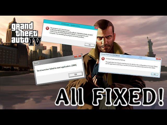 GTA 4 Errors Fixed! | Quick Tutorial