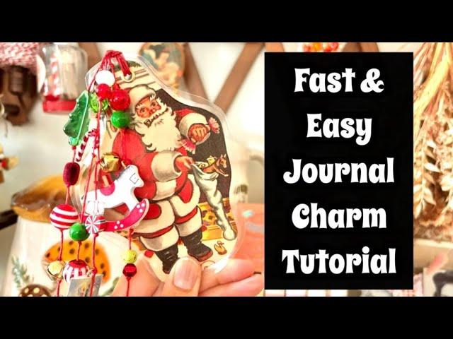 Quick and Easy Journal Charm Tutorial / Beginner Friendly Journal / Winter Junk Journal Challenge