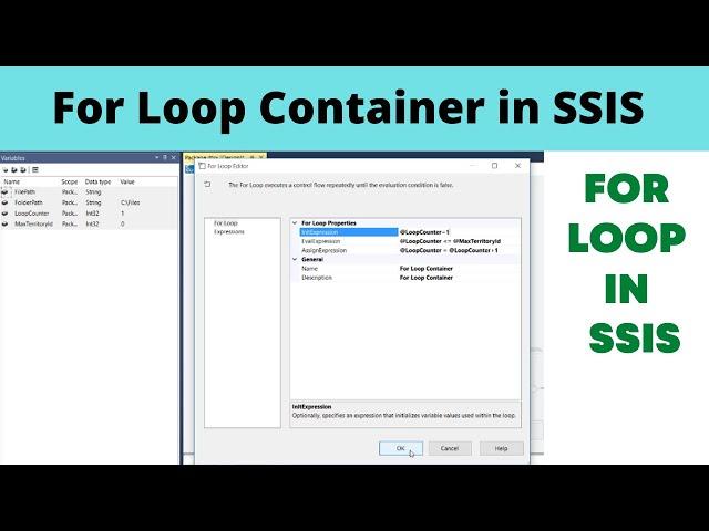 21 For loop Container in SSIS