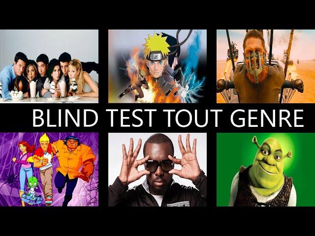 Blind Test Tout Genre (Film, Série, Animé, Musique, Internet...) 120 Extraits