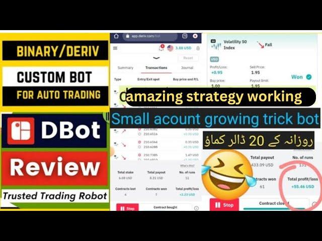 DBot your automated trading partner Deriv Auto Trading Bot-90%+Profits | How to use DERIVBOT/BINARY