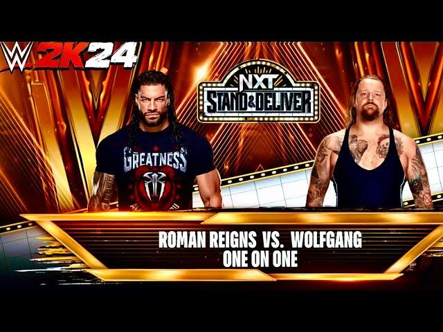 ROMAN REIGNS VS WOLFGANG WWE 2K24 Simulation Match