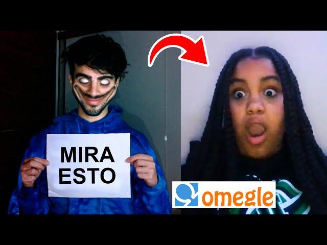 ASUSTANDO A GENTE EN OMEGLE! *reacciones muy graciosas*