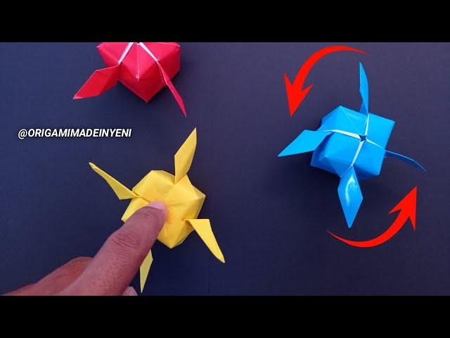 How to make a paper FLYING POP IT No glue, easy origami