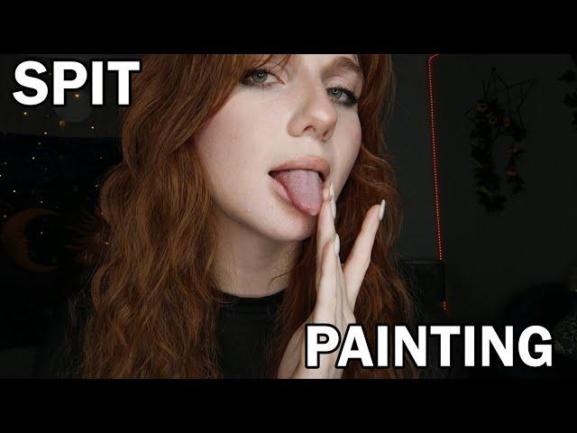 ASMR | Spit Painting YOU | (spitty, gentle & aggressive) 