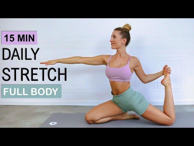 15 Min Daily Stretch Routine | FULL BODY Stretch for Flexibility & Mobility | RELAX