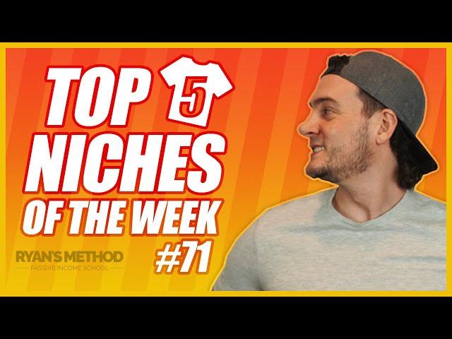 TOP 5 NICHES  Print on Demand Niche Research #71 — (9/19/2021)