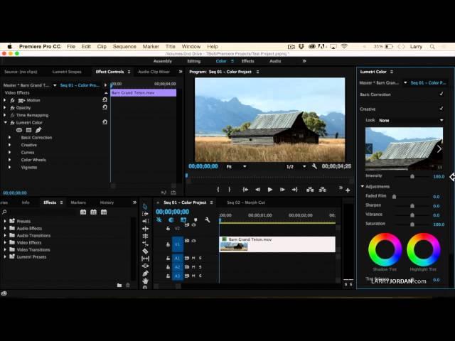 Adobe Premiere Pro CC 2015: New Video Scopes and Lumetri Color Panel