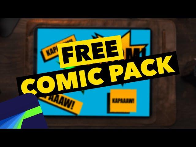 FREE Lumafusion Comic Book Popups pack by RobHK