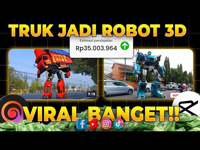 Konten TRUK JADI ROBOT Viral Banget Cuan Puluhan Juta ! Cara Dapat Uang dari Youtube 2024 Terbaru