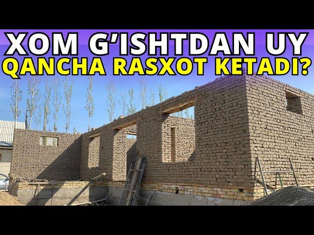 #2024 XOM G'ISHTDAN UY QURISH QANCHAGA TUSHADI | UY SOLISH NARXLARI