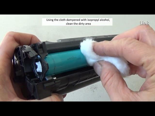 How to Clean a Laser Printer Drum without Removing it from the cartridge