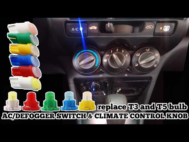 AC & DEFOGGER SWITCH BUSTED T5 LIGHT INDICATION REPLACEMENT | HONDA CITY IDSI