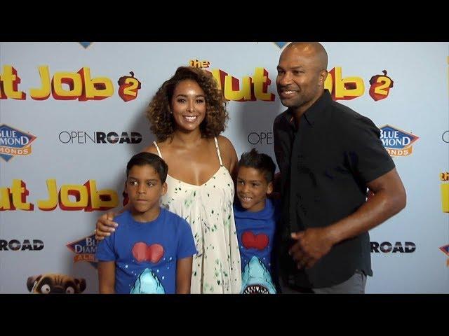 Gloria Govan, Derek Fisher "The Nut Job 2: Nutty by Nature" Premiere Red Carpet