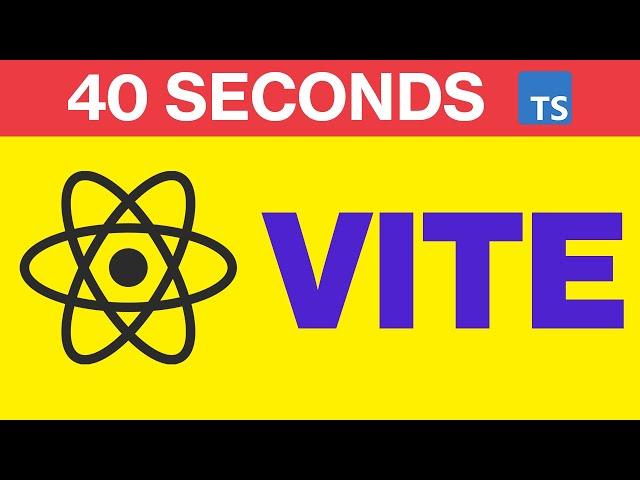 React + Typescript + Vite in 40 Seconds