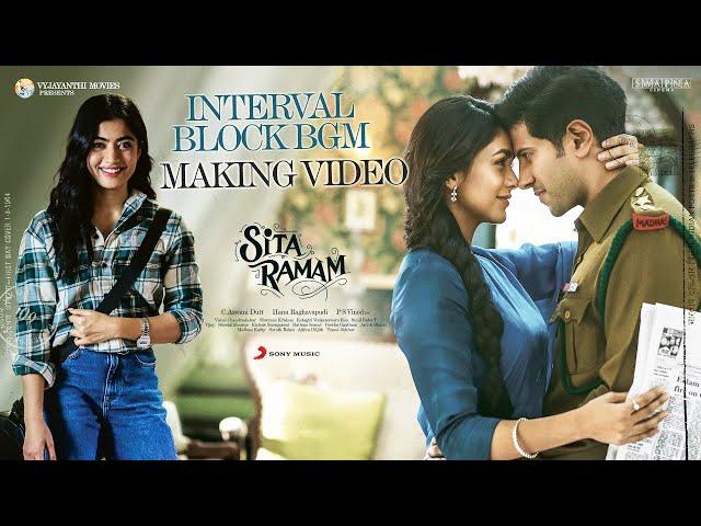 Sita Ramam Interval Block BGM - Making Video | Dulquer Salmaan | Mrunal | Vishal Chandrasekhar