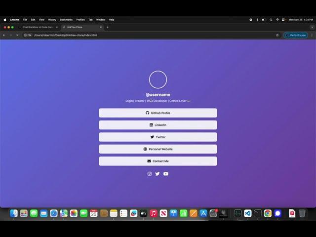 Build Your Own Linktree Clone with BLACKBOX AI - A Step-by-Step Guide
