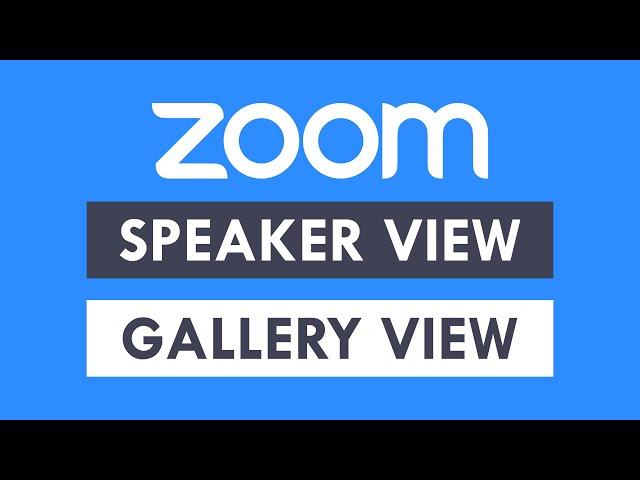 Speaker view vs gallery view in Zoom: Explained with 4 examples