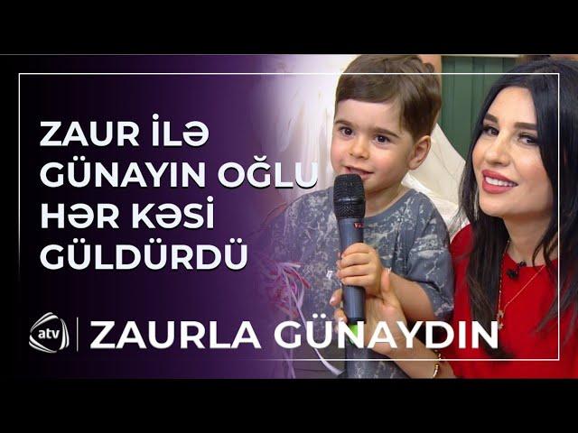 Məşhur cütlüyün övladı, danışığı ilə HƏR KƏSİ GÜLDÜRDÜ / Zaurla Günaydın