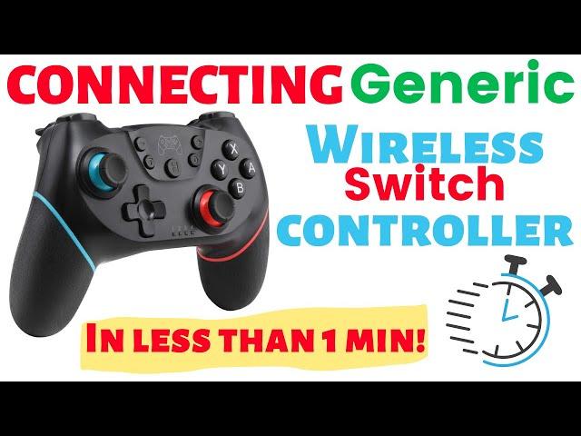 NINTENDO SWITCH: How to connect a wireless controller IN LESS THAN 60 SECONDS!!