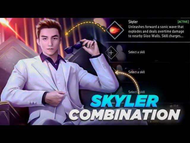 SKYLER ( BEST ) COMBINATION AFTER UPDATE // FREE FIRE SKYLER COMBINATION