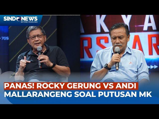 Rocky Gerung Terlibat Debat Sengit Lawan Andi Mallarangeng Soal Putusan Mahkamah Konstitusi