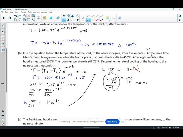 A2 Solution to Study Guide 3 # 3 and 4