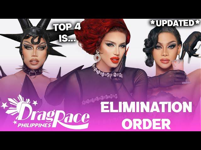 Drag Race Phillipines S3 *UPDATED* Elimination Order & TOP 4  - RuPaul's Drag Race