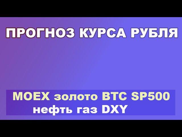 Прогноз курса рубля, Индекс Мосбиржи, золото, SP500, BTC, нефть и газ.