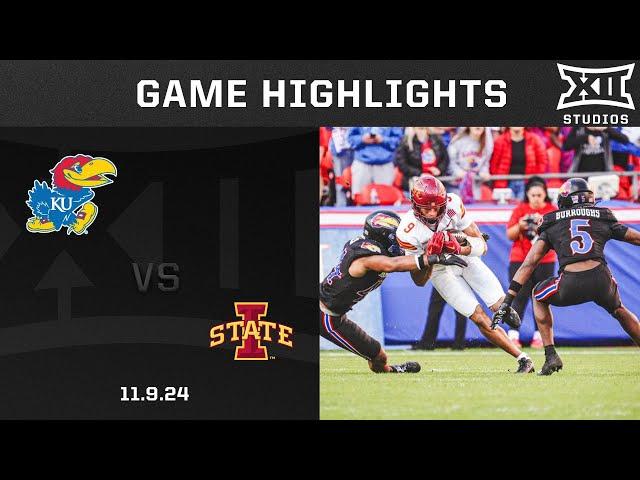 #17 Iowa State vs. Kansas Game Highlights | 2024 Big 12 Football