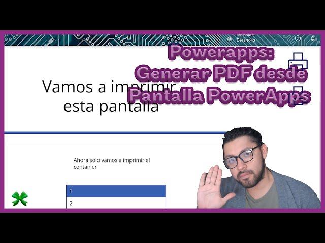 PowerApps: Crear PDF desde pantalla. Formula PDF