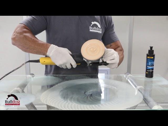 Mirka Glass Repair Sanding Demonstration