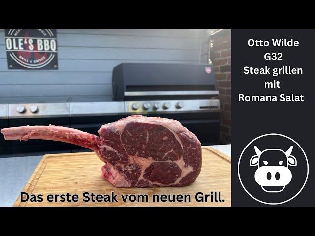 Erster Test, Otto Wilde G32 Connected köstliches Tomahawk Steak & Gegrillter Romana Salat / BBQ