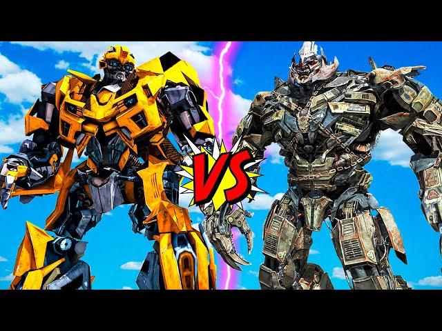 БАМБЛБИ ПРОТИВ МЕГАТРОНА ТРАНСФОРМЕРЫ ГТА 5 МОДЫ! BUMBLEBEE VS MEGATRON ОБЗОР МОДА GTA 5 ВИДЕО MODS