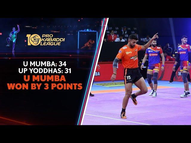 U Mumba start PKL with win over UP Yoddhas | Pro Kabaddi S10 Match#2