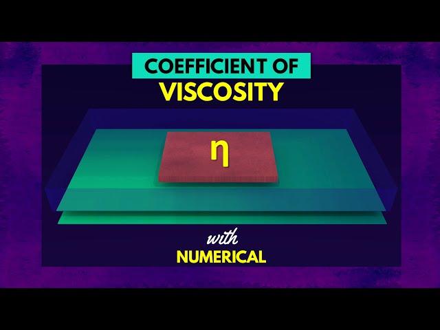 η (Coefficient of Viscosity) || Viscous Force || Fluid Dynamics