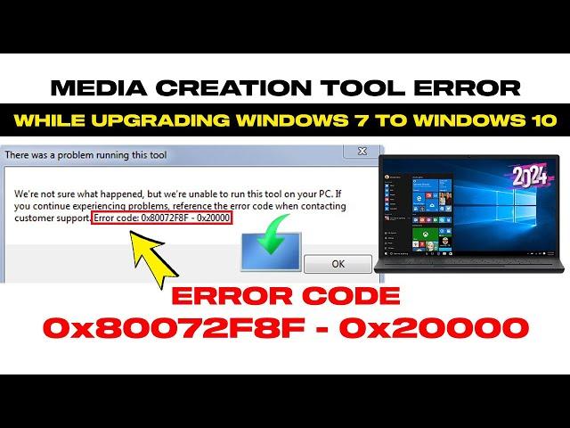 Fix Media Creation Tool Error 0x80072F8F - 0x20000 In Windows 7 | 2 Methods | 2024