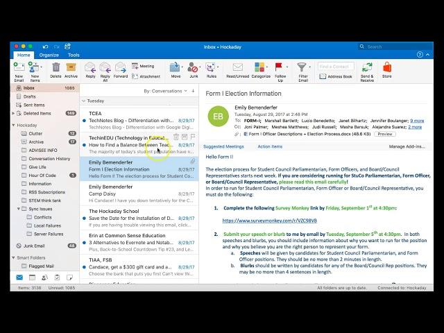 Email Outlook - Reply, Reply All