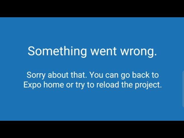 Something went wrong Expo Go React Native Error Fixed | Network response time out | Expo not working