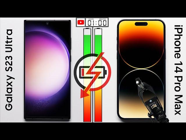 Galaxy S23 Ultra vs. iPhone 14 Pro Max Battery Test