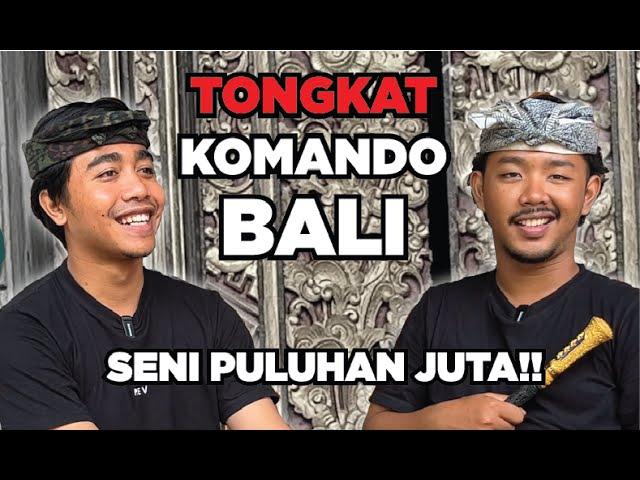 UKIRAN DETAIL BANGET!!, SENIMAN MUDA PENGUKIR TONGKAT KOMANDO BALI