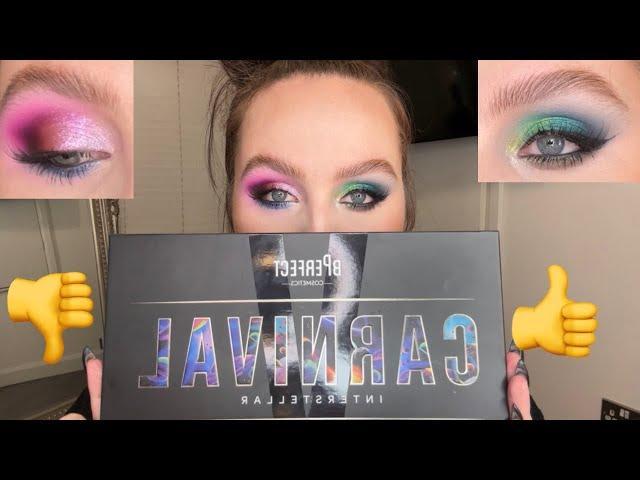 Stacey Marie BPerfect interstellar carnival 5 palette review and looks | BPerfect makeup review