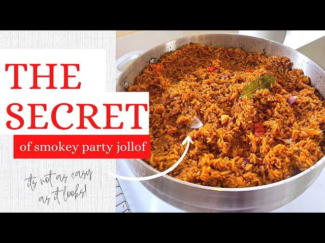 How I Make PERFECT SMOKEY PARTY JOLLOF RICE Without FIREWOOD!