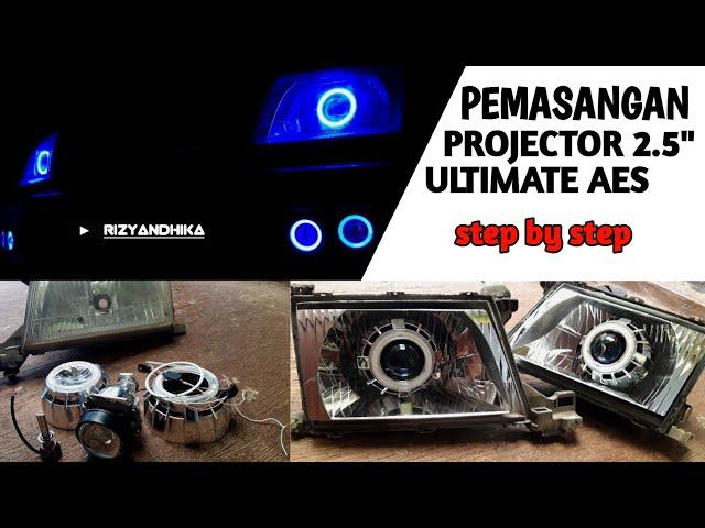 Pasang Projector Ultimate 2.5" AES + Led h1 | step by step