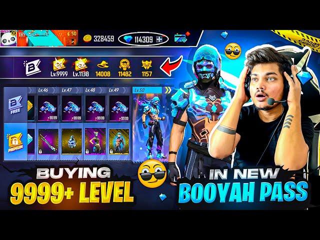 Free Fire I Bought 99999 Diamonds Level In New Booyah Pass Top1 -Garena Free Fire