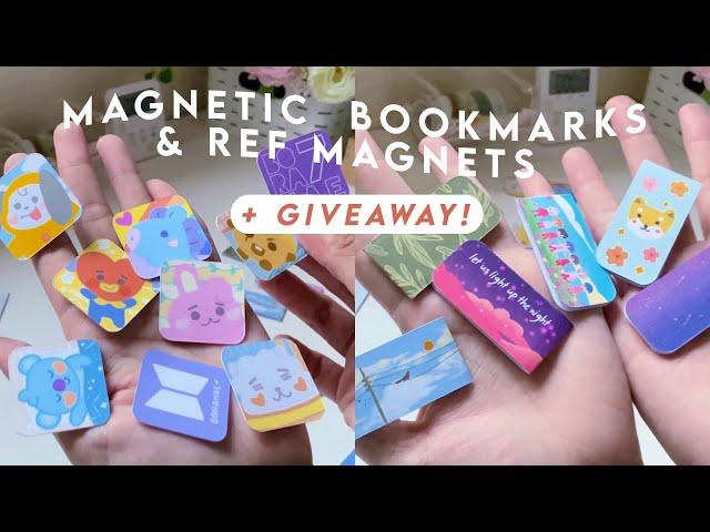 How to make ref magnets & magnetic bookmarks at home w/ itech magnetic sheet  studio vlog