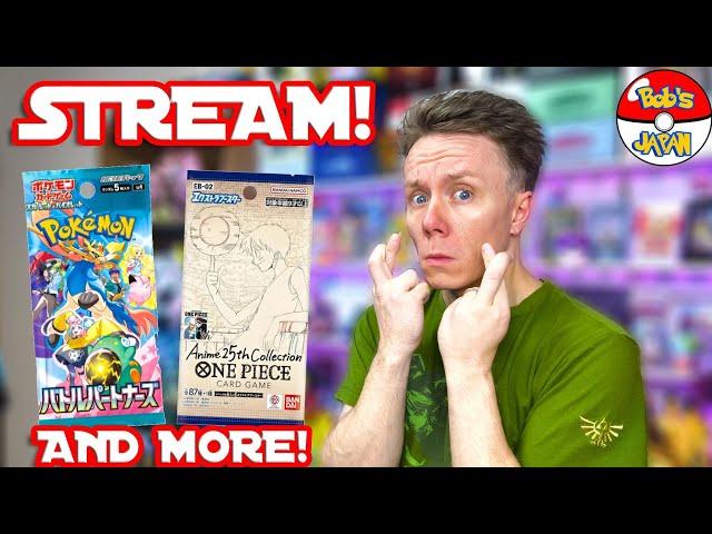 Opening up packs of Pokémon, One Piece, and more from Tokyo! 